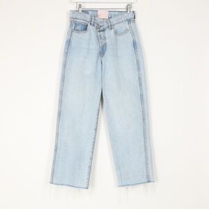 Revice Cross Waist Straight Leg Jeans